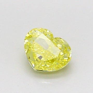 1 pcs Diamant (Natuurlijk gekleurd) - 0.50 ct - Hart - Fancy, Nieuw
