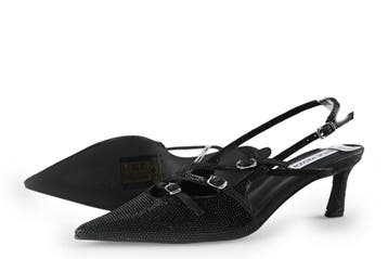 Steve Madden Slingbacks in maat 39 Zwart, Verzenden, Zwart, Steve Madden, Zo goed als nieuw