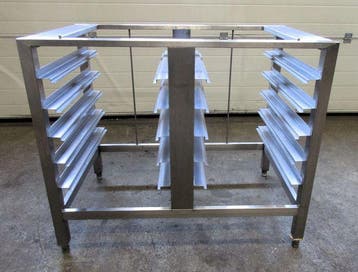 RVS Onderstel, Pizzaoven onderstel, Oven onderstel, B98 x, Gebruikt
