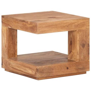 Salontafel massief acaciahout | Retourdeal 35% Korting, Huis en Inrichting, Tafels | Salontafels, Minder dan 50 cm, Nieuw, Minder dan 50 cm