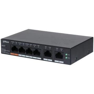 Dahua DH-CS4006-4ET-60, 4xPoE 100Mb poorten, Smart, Ophalen of Verzenden, Nieuw