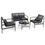 LIVSK Tuinset Loveseat & Fauteuils - Metalen Frame - Inclusi, Verzenden, Nieuw
