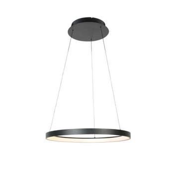 Hanglamp rond 48cm, Steinhauer, Ringlede 2695ZW zwart 2027, Huis en Inrichting, Ophalen of Verzenden, Nieuw, Metaal