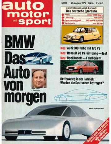 1979 AUTO MOTOR UND SPORT 18 DUITS, Boeken, Nieuw, Author