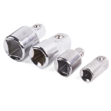 Benson Verloopadapterset - Verchroomd staal - 4-delig - B..., Ophalen of Verzenden, Nieuw