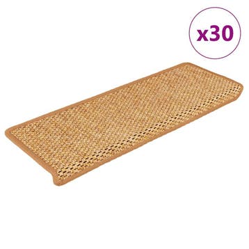 vidaXL Trapmatten zelfklevend 30 st sisal-look 65x21x4 cm, Verzenden, Nieuw