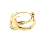 Gouden abstracte broche, Ophalen of Verzenden, Gebruikt, Overige kleuren, Goud