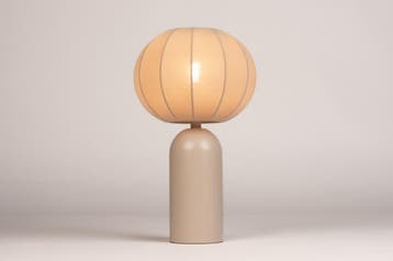 Rietveld Tafellampen - Taupe - Stof, Metaal, Verzenden, Nieuw