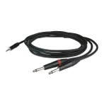 DAP FLX31150 Stereo Mini Jack - 2x Jack kabel PRO 1.5m, Muziek en Instrumenten, Verzenden, Nieuw