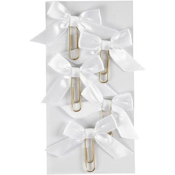Paperclips, afm 40x70 mm, wit, 5 stuk/ 1 doos, Hobby en Vrije tijd, Nieuw