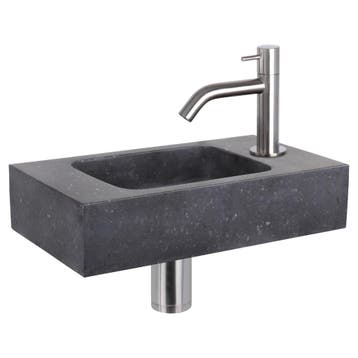 Fonteinset Differnz Bombai Natuursteen 40x22x9 cm Zwart Met, Ophalen of Verzenden, Nieuw, Overige typen