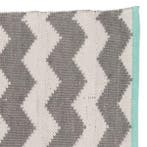 Vloerkleed outdoor en indoor - zigzag blue - 160x230 - wit, Verzenden, Nieuw