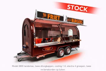 mooie foodtrailer Exclusive 380 uit voorraad leverbaar...
