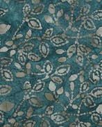 Katoen Batik Donker Petrol, Nieuw, Blauw