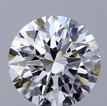 1 pcs Diamant (Natuurlijk) - 0.71 ct - Rond - D (kleurloos), Nieuw