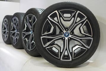 BMW iX i20 1021 22 inch velgen Pirelli Zomerbanden Nieuw Ori, Auto-onderdelen, Banden en Velgen, Gebruikt, Velg(en), Overige maten