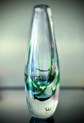 Kosta - Vicke Lindstrand - Vaas - Kosta 41782 „Zeewier” -, Antiek en Kunst, Antiek | Glas en Kristal