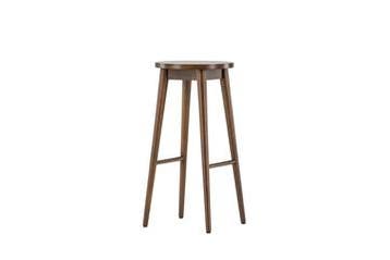 Barkruk - 75 cm - Roel - Mocca - Rubberhout - Jörn, Verzenden, Nieuw