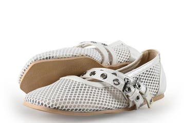 Colors of California Ballerinas in maat 39 Wit, Verzenden, Wit, Ballerina's, Zo goed als nieuw