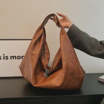 Luxe Grote Zwarte Hobo Schoudertas van Zacht PU Leer - Stijl, Verzenden, Nieuw
