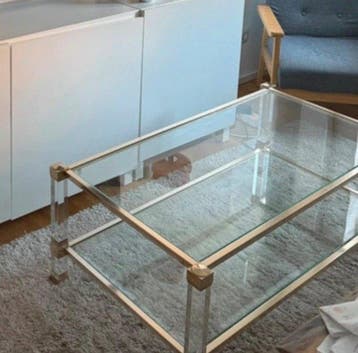 Pierre Vandel - Pierre Vandel - Salontafel - Glas, Messing,