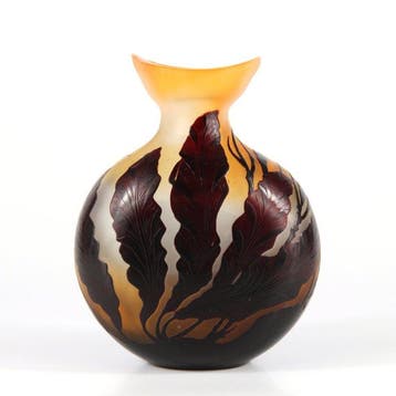 Emile Gallé - Vaas - Glas, Antiek en Kunst, Antiek | Glas en Kristal
