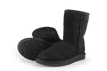 Ugg Enkellaarzen in maat 40 Zwart, Verzenden, Zwart, Lage of Enkellaarzen, Zo goed als nieuw