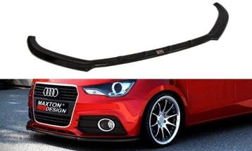 Voorspoiler Audi A1 8X glans zwart, Ophalen of Verzenden, Nieuw