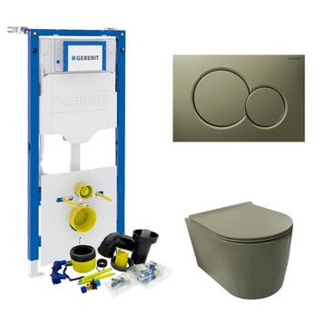 Geberit UP320 Toiletset Wandcloset Salenzi Civita Mat, Ophalen of Verzenden, Nieuw, Overige typen