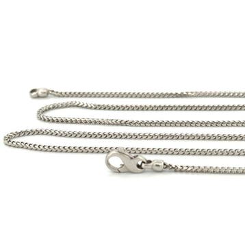 Vieri - Halsketting - 50 cm - 18 karaat Witgoud, Nieuw