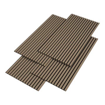 [NEU.HOLZ] Akoestisch Wandpaneel Vang set van 4 mdf 2,88 m², Doe-het-zelf en Verbouw, Platen en Panelen, Verzenden, Nieuw