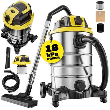 Nat- Droogstofzuiger 2200W 30L (Gereedschap, Voor in Huis), Verzenden, Nieuw