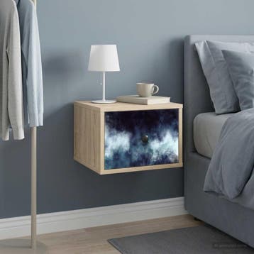 vidaXL Wandkastje RAALTE 2 st Sonoma Eiken 36 x 33 x 25 cm, Minder dan 45 cm, Verzenden, Nieuw, Minder dan 55 cm