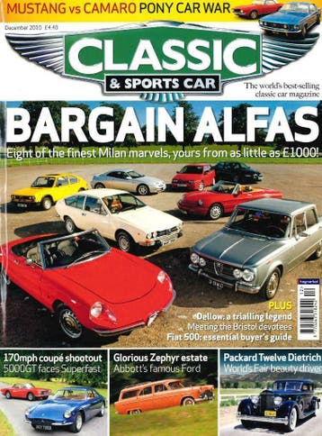 CLASSIC AND SPORTSCAR FERRARI 5000GT FORD ZEPHYR, Verzenden, Gelezen, Algemeen