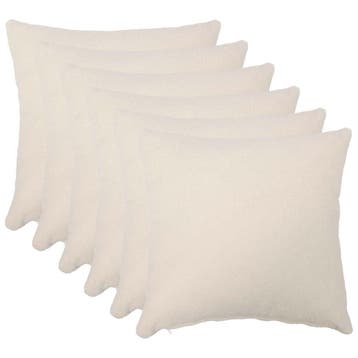 vidaXL Kussensloop 6 pcs HEERLEN Crèmekleurig 50 x 50 cm, Verzenden, Nieuw