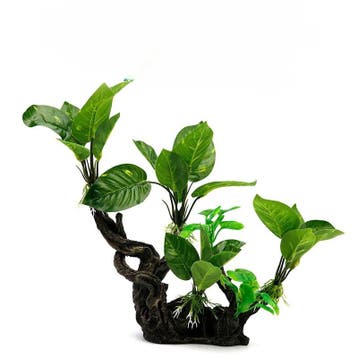 Kunstplanten op hout OS-227 - aquarium decoratie, Ophalen of Verzenden, Nieuw