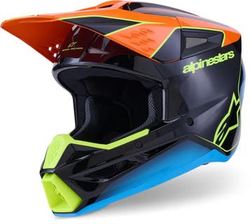 AlpinestarsS-M3FrayZwartBlauwOranjeCrosshelm, Overige typen, Nieuw met kaartje, Overige merken, Heren