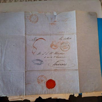 Europa Diverse + Guadeloupe + India 1834/1869 - Préfilatelie, Gestempeld