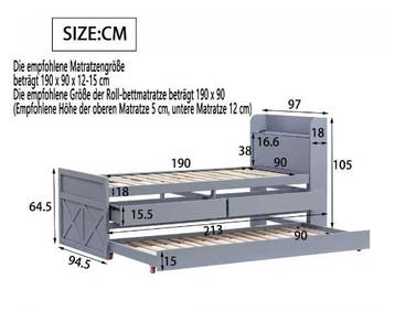Kinderbed met Nachtkastje en USB, Huis en Inrichting, Verzenden, Nieuw