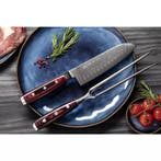 Yaxell Super Gou Santoku Mes met Kuiltjes 16,5 cm – 161 L., Ophalen of Verzenden, Nieuw, Overige materialen, Los bestek