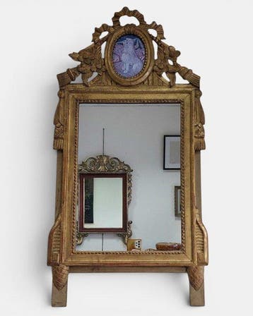 Wandspiegel - Hout, Goud