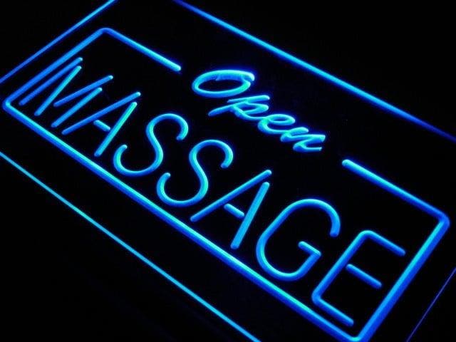 OPEN Massage neon bord lamp LED verlichting reclame lichtbak, Verzamelen, Merken en Reclamevoorwerpen, Nieuw, Verzenden