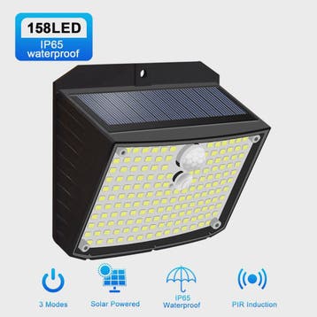 Solar Wandlamp met 158 LED's, Bewegingssensor & 3 standen -, Verzenden, Nieuw
