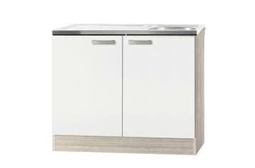 Voorraad: mini keuken camper | kitchenette nieuw | klein, 100 tot 150 cm, Crème, Nieuw, Ophalen of Verzenden
