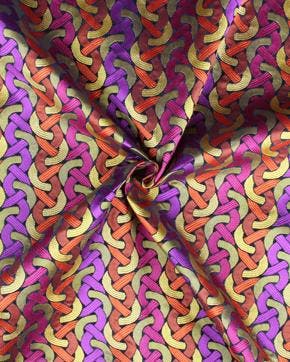 Luxe Jacquard Gevlochten Motief Paars, Nieuw, Paars