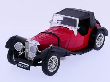 Schaal 1:18 Bburago 3006 Jaguar SS100 1937 #119, Ophalen of Verzenden, Gebruikt, Bburago