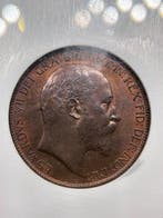 Verenigd Koninkrijk. George V. 1/2 Penny 1910 NGC MS64BN, Postzegels en Munten