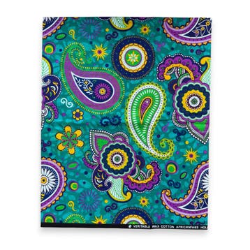 Fat Quarter Afrikaanse Wax Print Stof - Petrol Groen FTQ 870, Ophalen of Verzenden, Nieuw