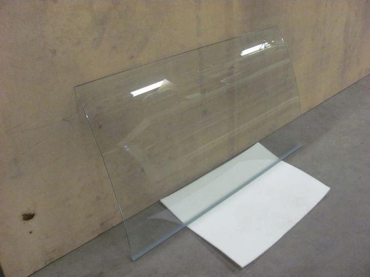 Gebogen Glas, 124.5cm, Witgoed en Apparatuur, Koelkasten en IJskasten, Gebruikt
