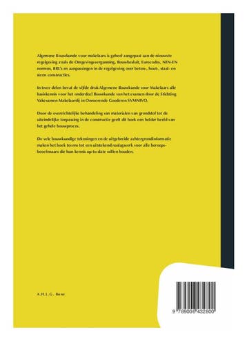 Algemene Bouwkunde voor Makelaars deel a / deel a, Boeken, Techniek, Verzenden, Zo goed als nieuw, A.H.L.G. Bone